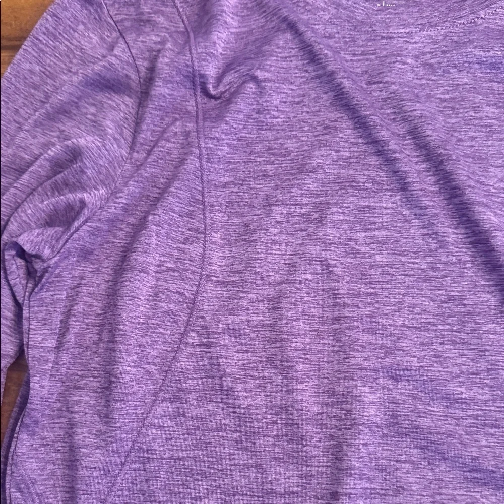 BCG Heathered Purple Long Sleeve Tee - Picture 4 of 5